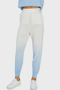 Polar Bear Gradient Cashmere Cropped Sweater-Pant SET (With Crystal Touch)836082575311090