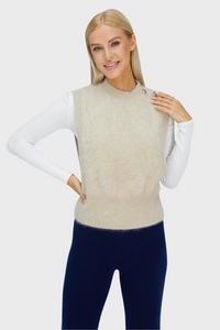 Delicate Brushed Cashmere Vest1336073504342258