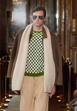 Carica l&#39;immagine nel visualizzatore di Gallery, Checker Print Cashmere Merino Sweater

