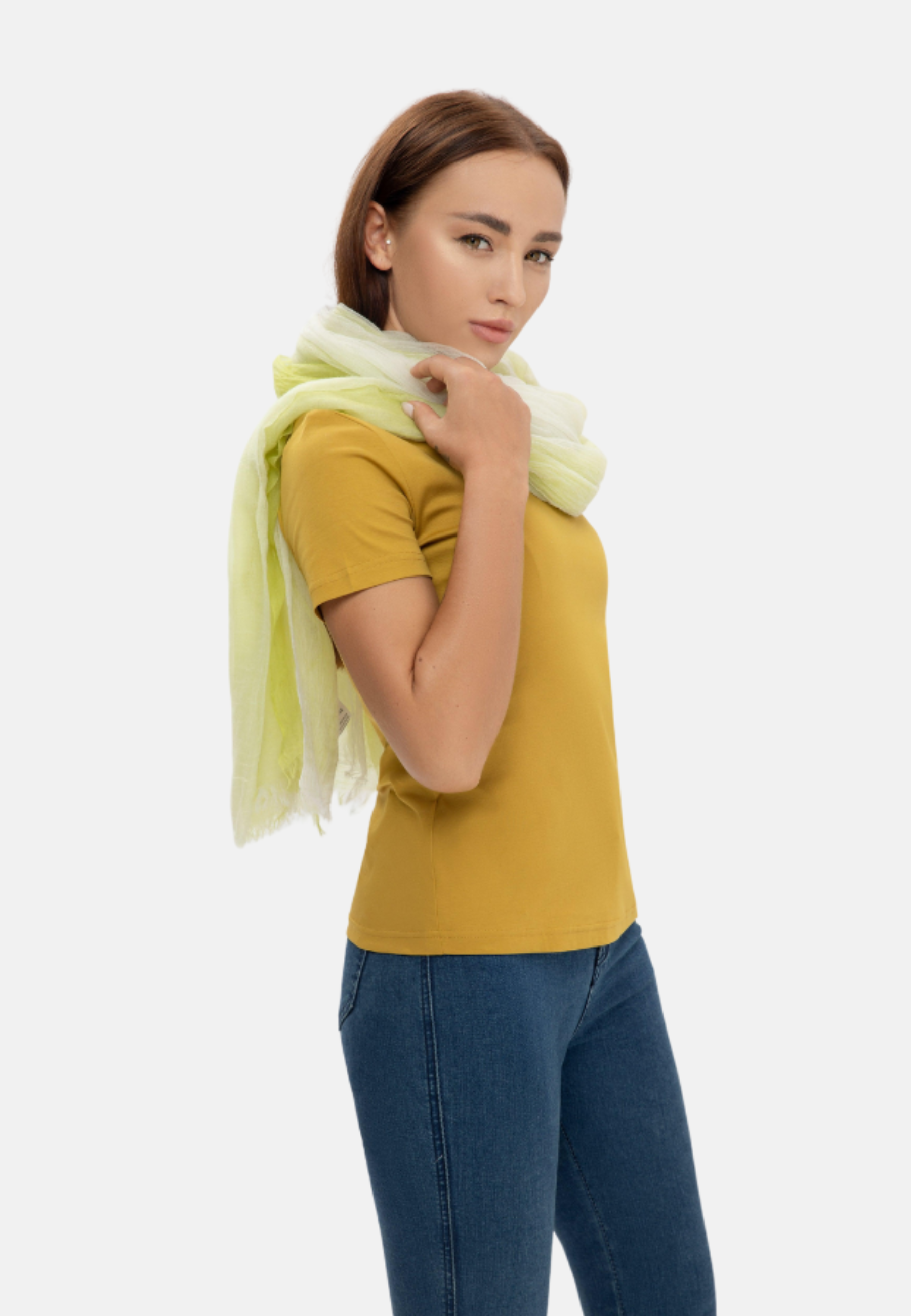 Grand V-Neck Cotton Slim Fit T-Shirt (160g)