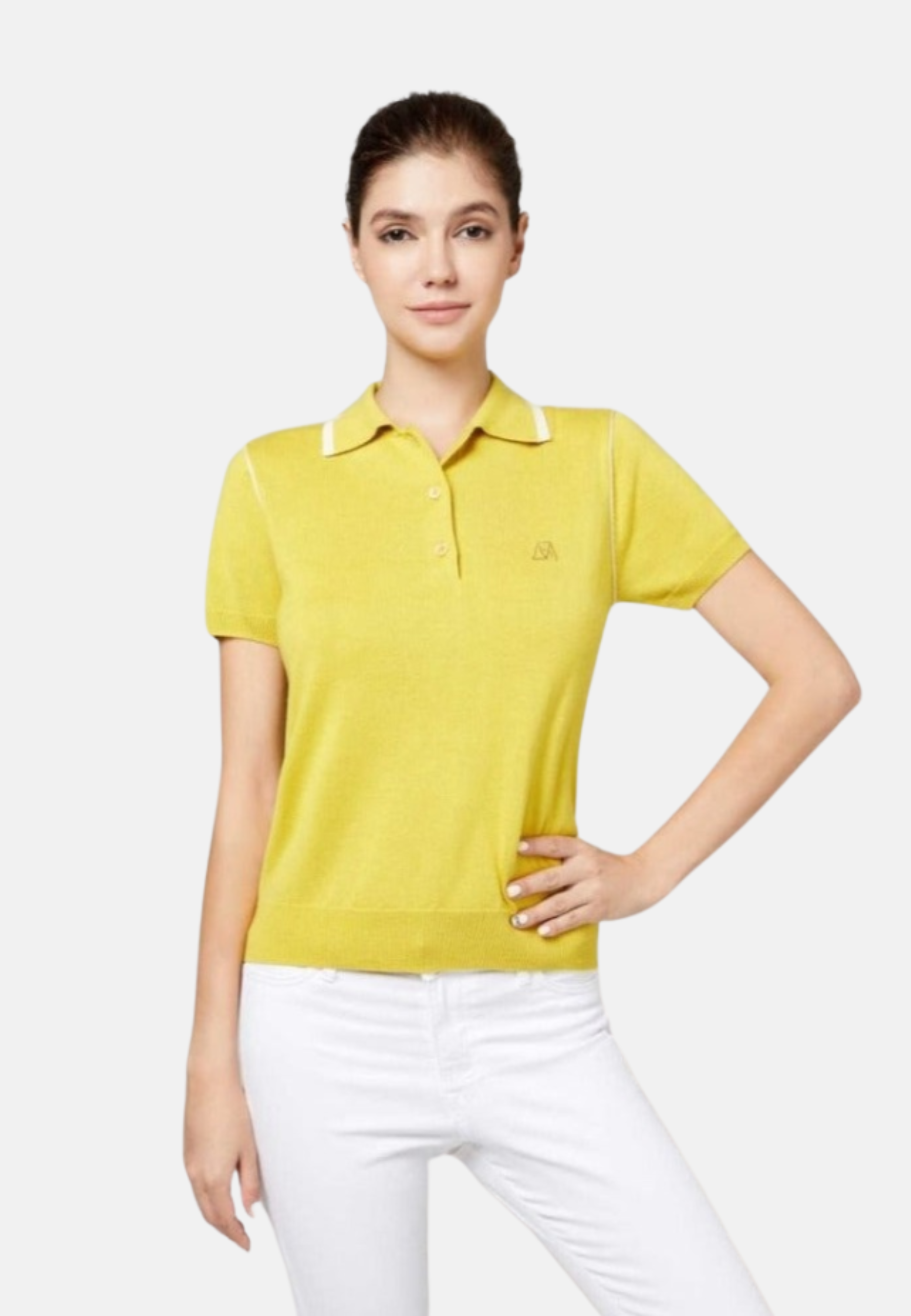 Silk Cashmere Polo T-Shirt