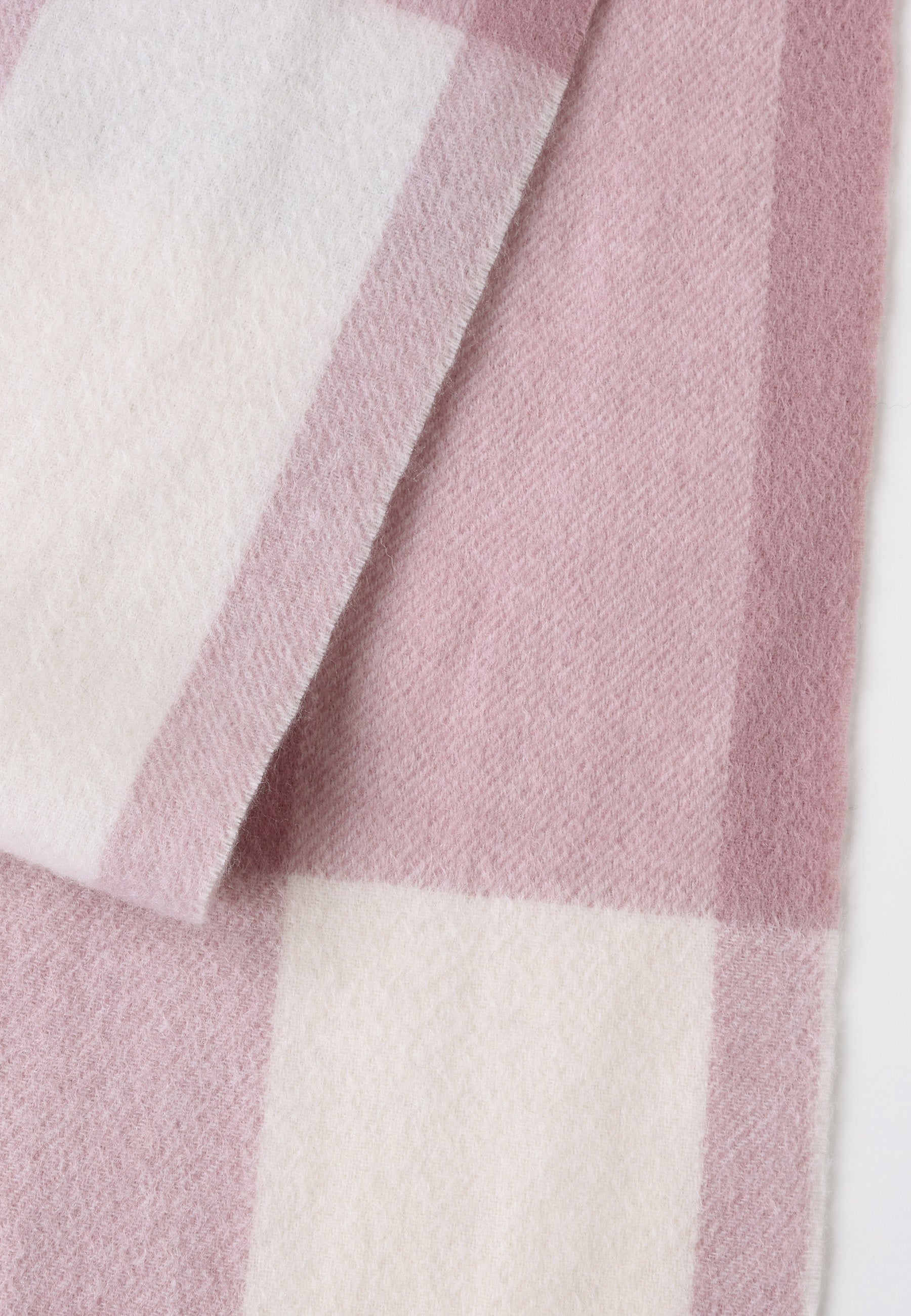 Checker Cashmere Plaid Scarf