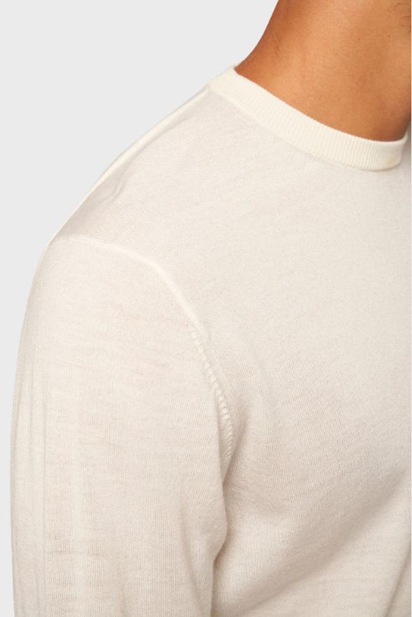 Pure Crew Neck Merino-Cashmere Sweater