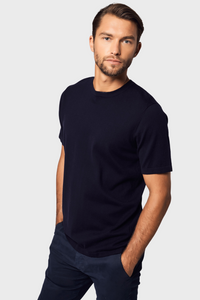 Classic Crew Neck Cotton Cashmere T-Shirt1236082348196082