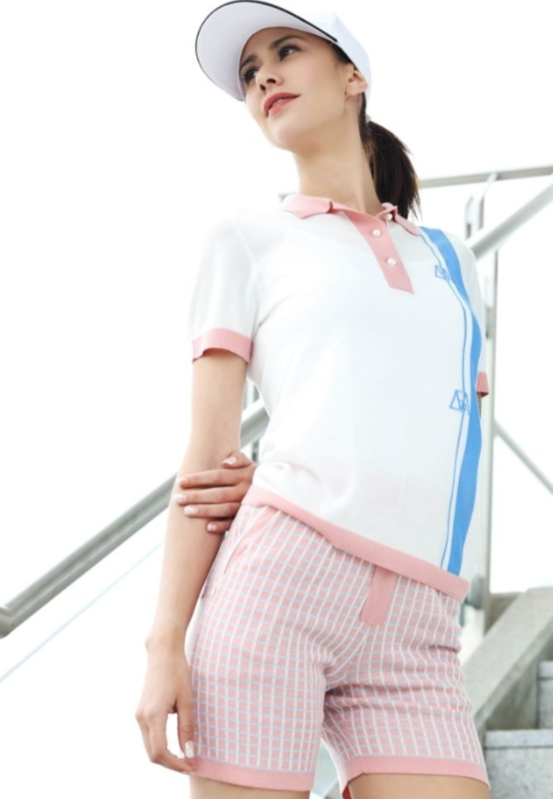 Tencel Color Block Polo