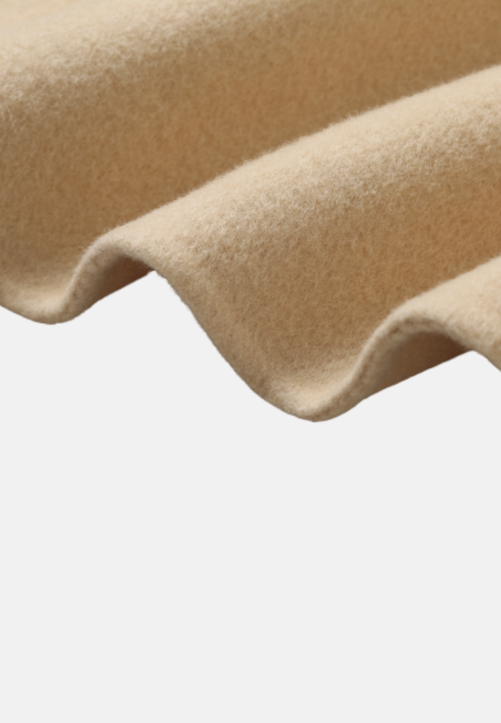 Manteau en laine beige
