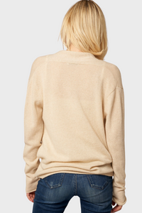 Mock Wrap Sweater (100% Cashmere Knitwear)636083562807538