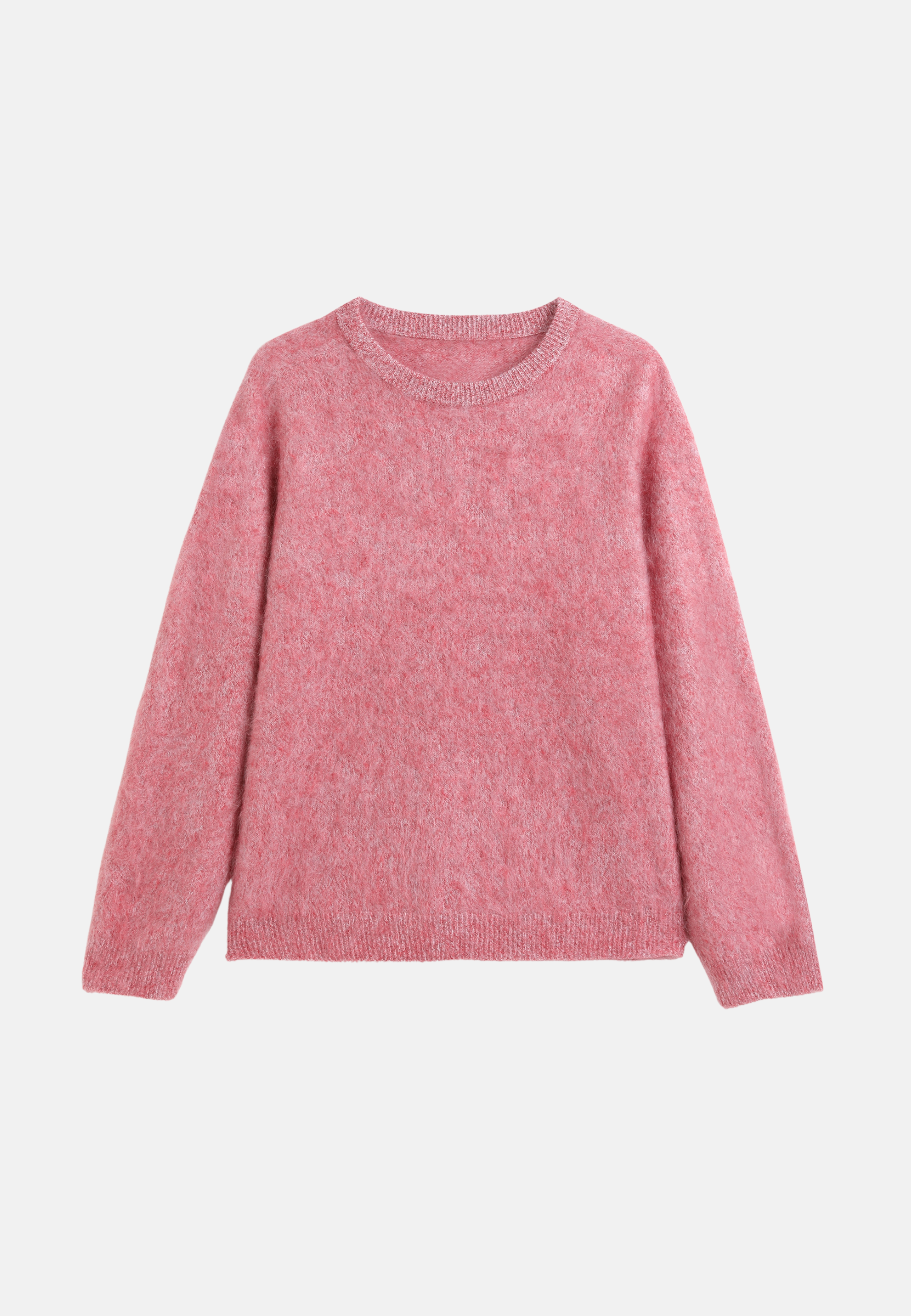 Pure Cashmere Crew - Neck Brushed Sweater
