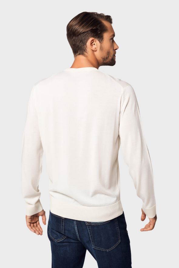 Pure Crew Neck Merino-Cashmere Sweater