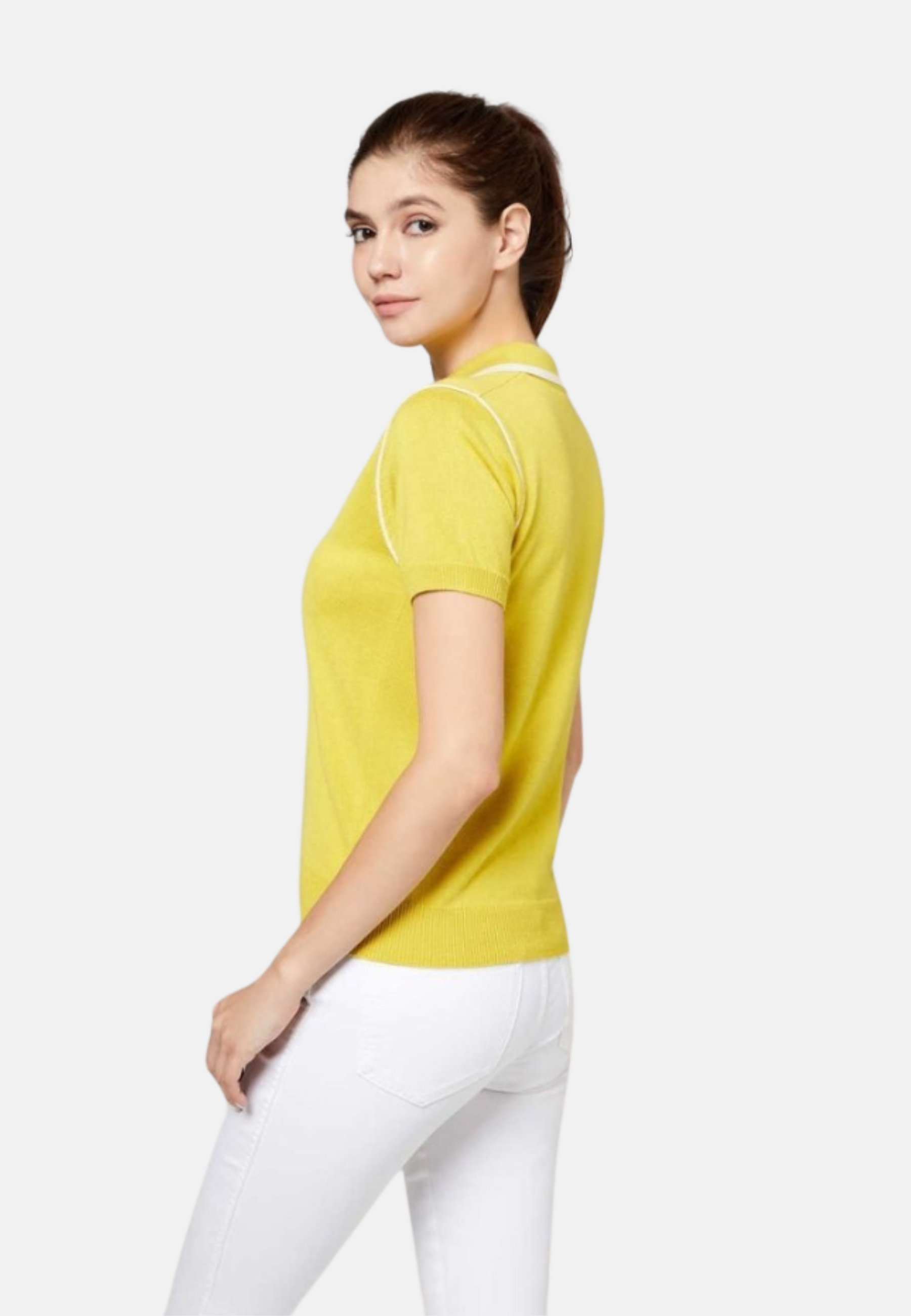 Silk Cashmere Polo T-Shirt