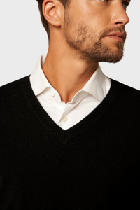 Solid V-Neck Merino Sweater636083542065394