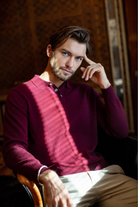 Cashmere Polo Sweater636084650901746