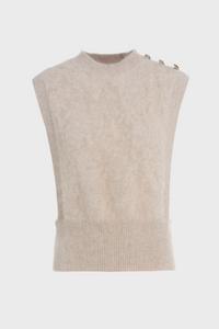 Delicate Brushed Cashmere Vest1536073504407794