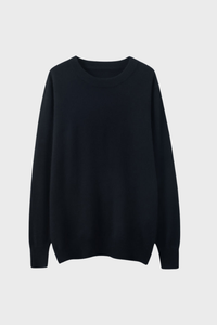 Solid Crew Neck Cashmere Sweater5536084298580210