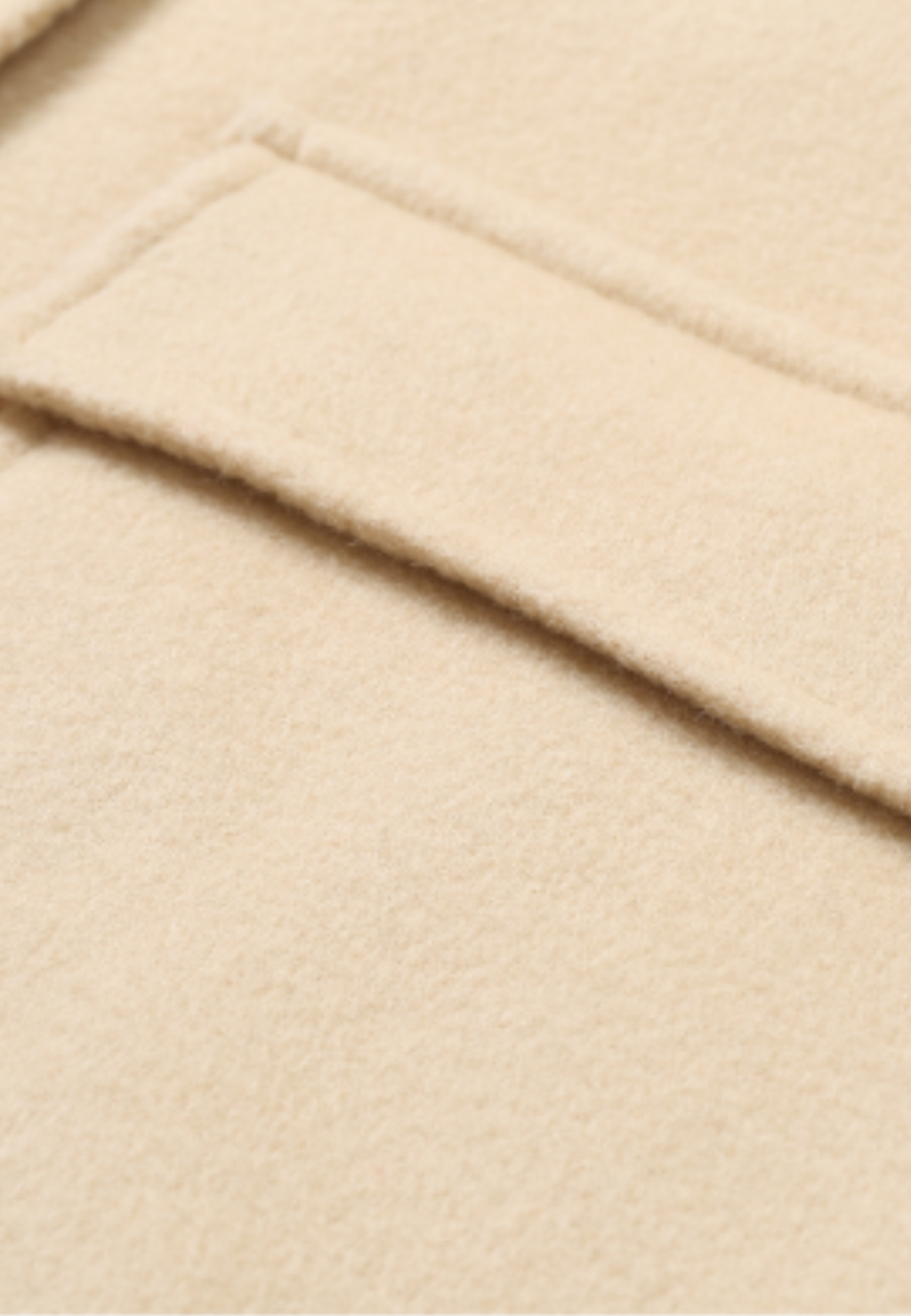 Manteau en laine beige