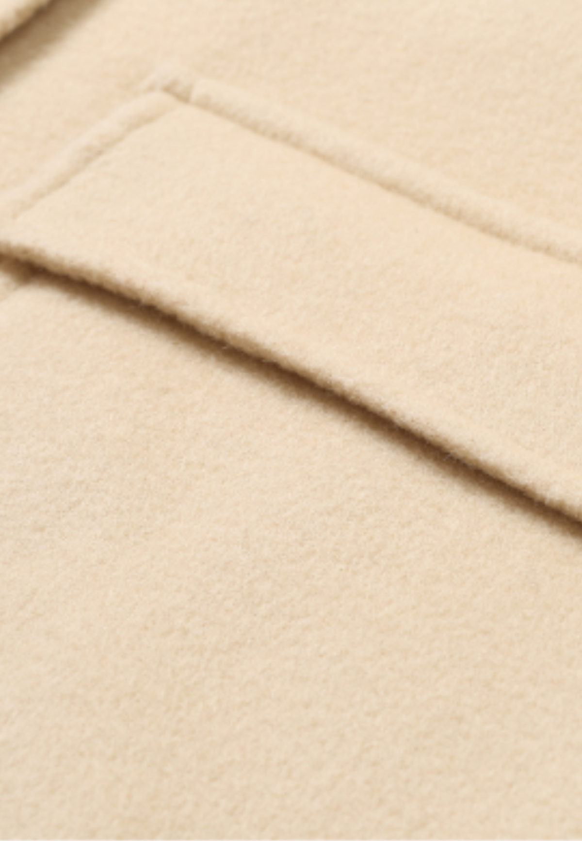 Manteau en laine beige
