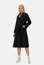 Load image into Gallery viewer, Relaxed Cashmere Blend Coat with Belt
