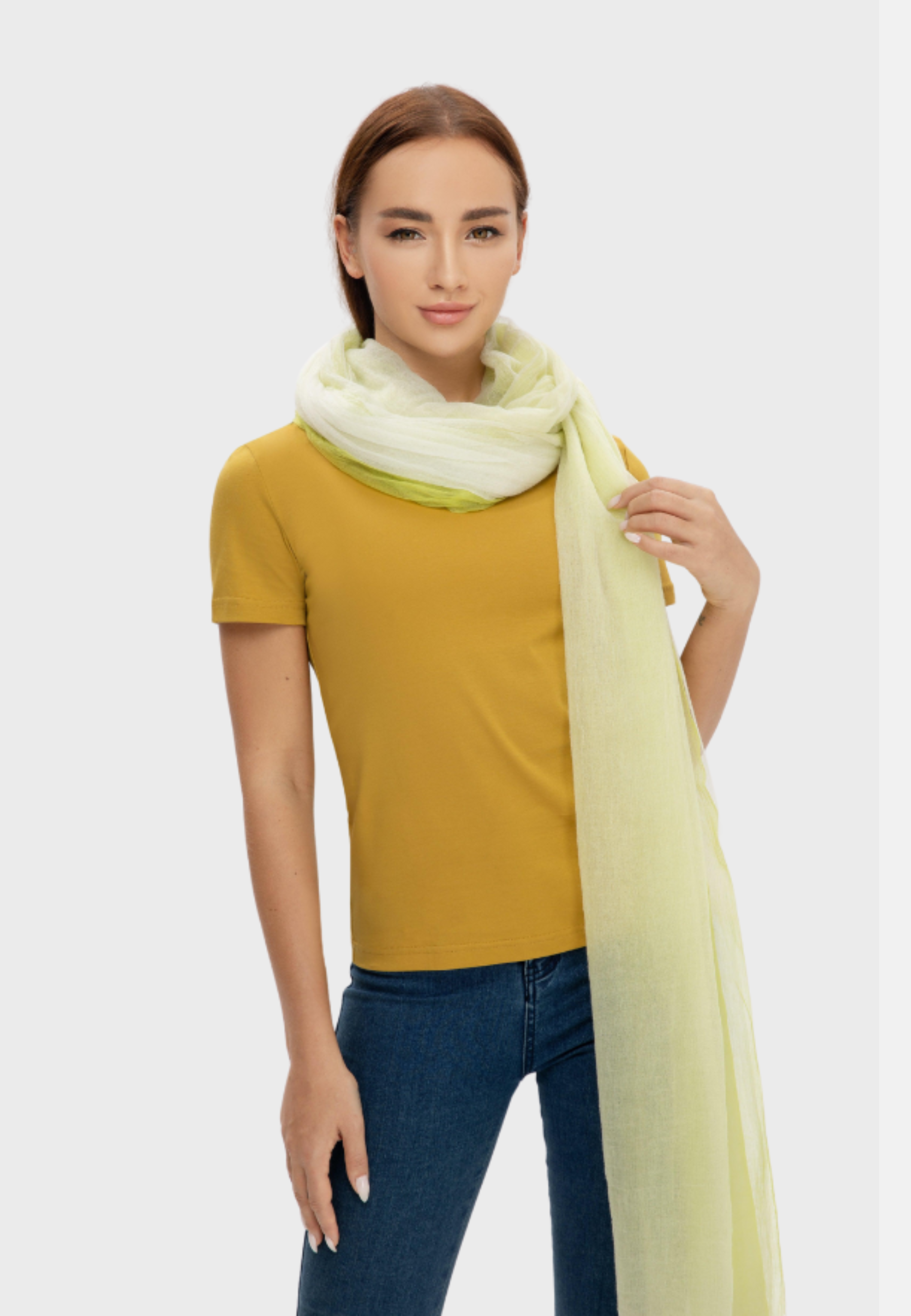 Grand V-Neck Cotton Slim Fit T-Shirt (160g)