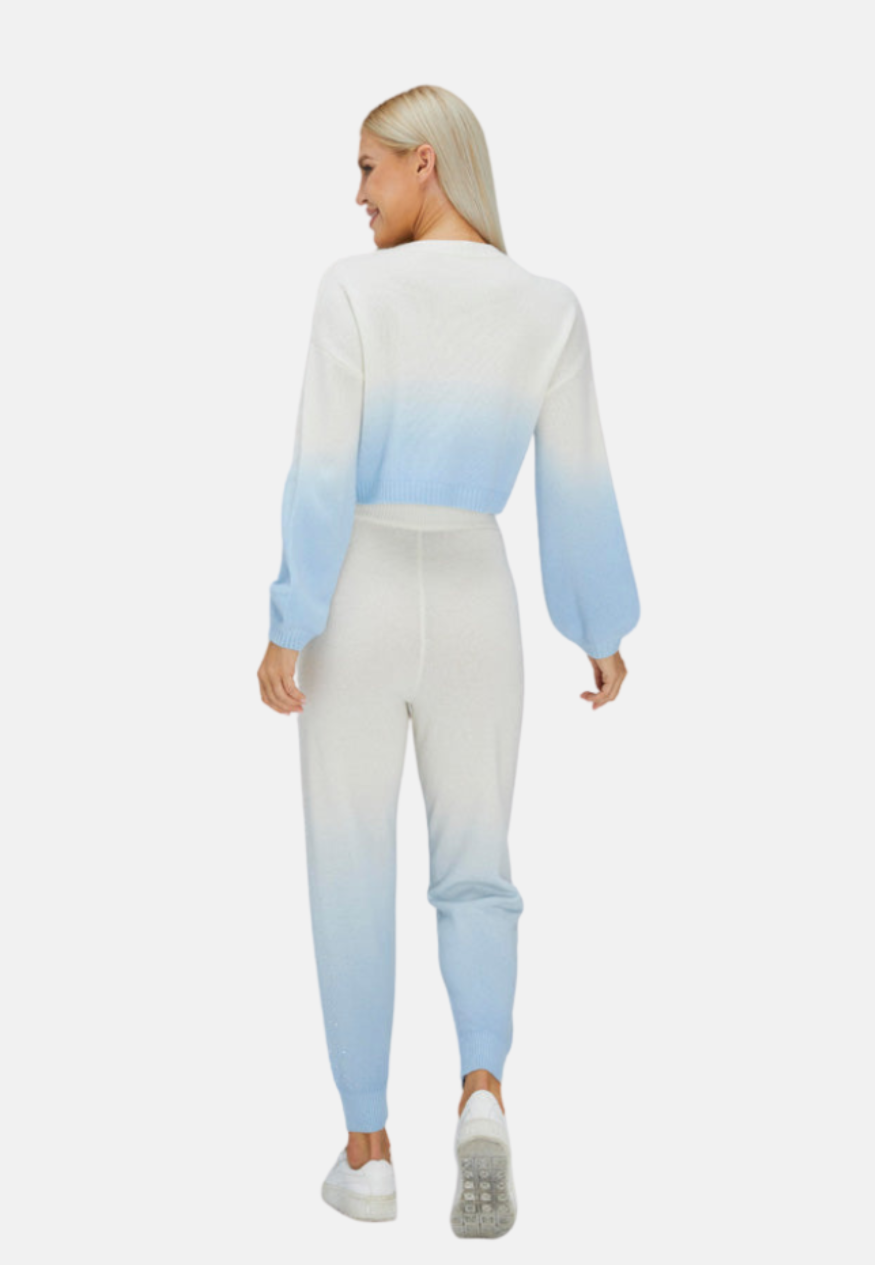 Polar Bear Cropped Cashmere Sweater