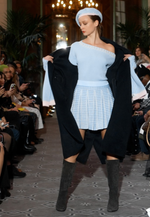 Lade das Bild in den Galerie-Viewer, Black Handmade Wool Coat
