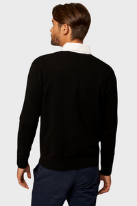 Solid V-Neck Merino Sweater336083541737714