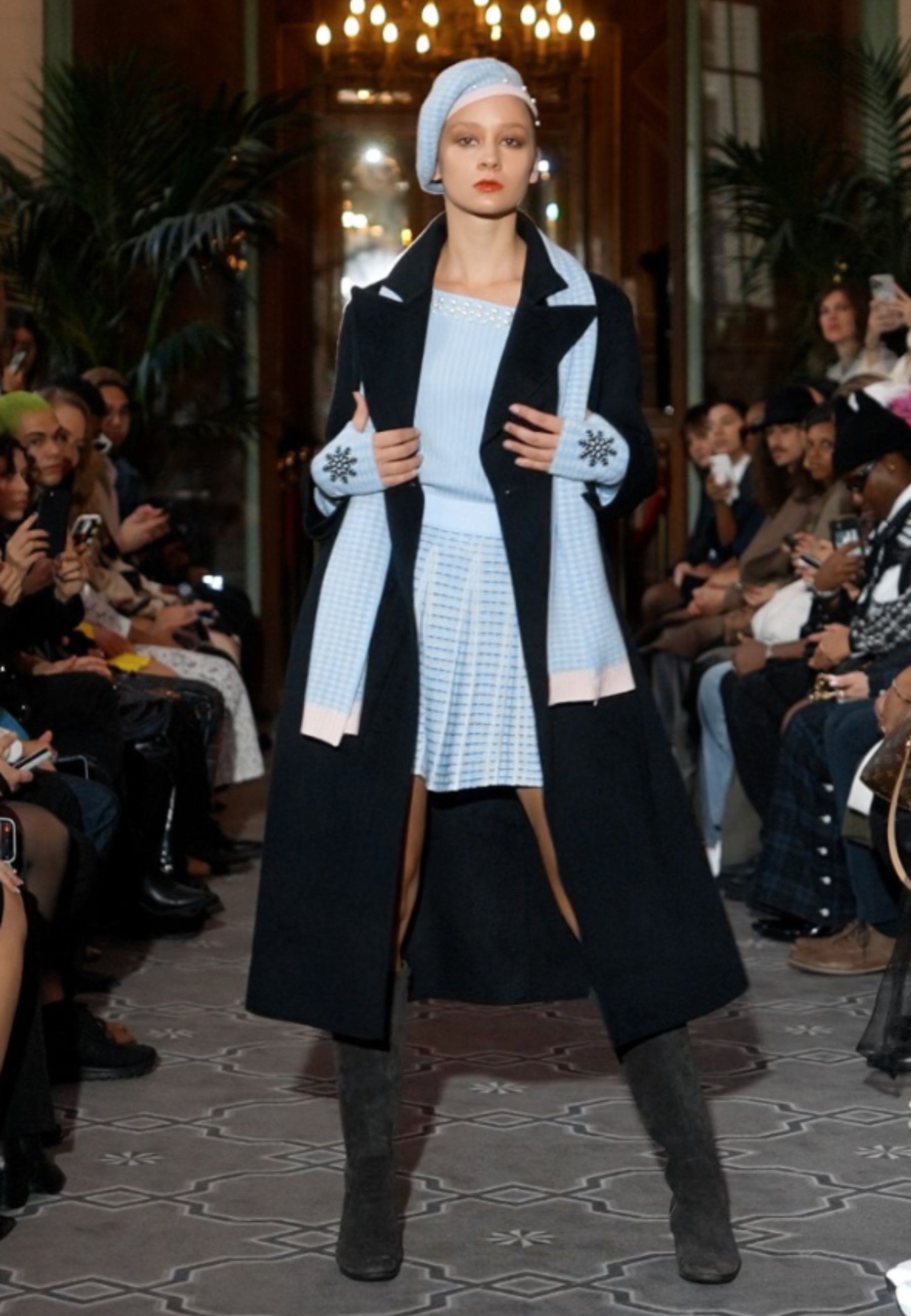 Black Handmade Wool Coat