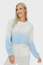 Load image into Gallery viewer, Polar Bear Cropped Cashmere Sweater
