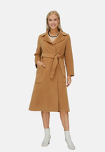 Load image into Gallery viewer, Relaxed Cashmere Blend Coat with Belt
