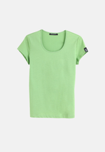 Load image into Gallery viewer, Posh Women&#39;s Cotton U Sharp Slim Fit T-Shirt (135g)
