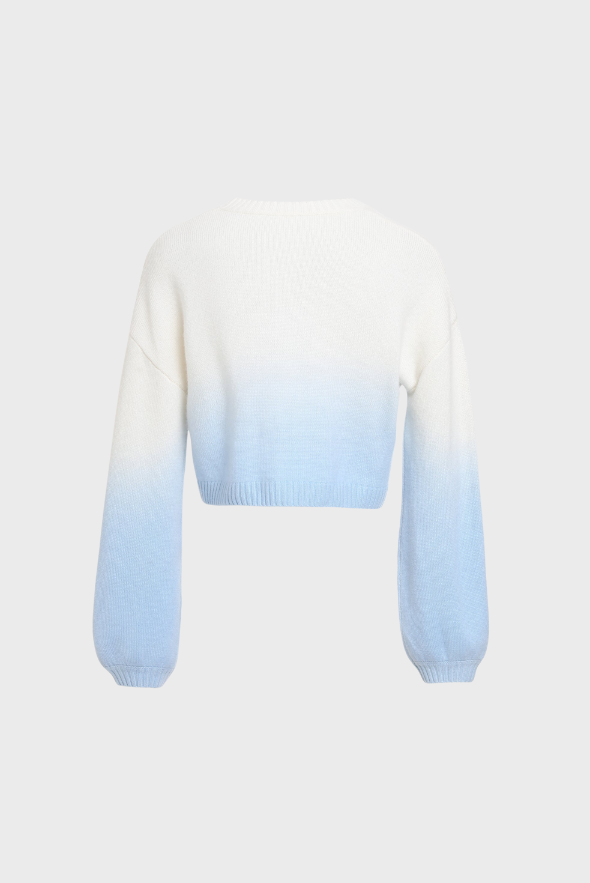 Polar Bear Cropped Cashmere Sweater