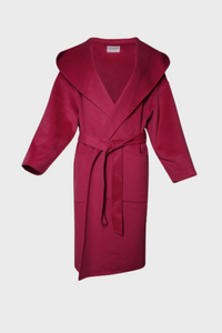 Merino Overcoat With Hoodie1235772537045234