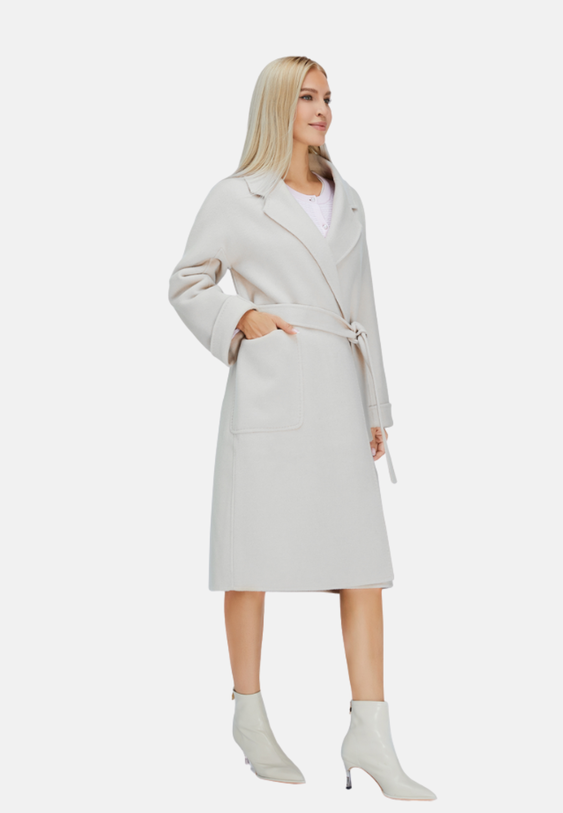 Belted Merino Overcoat