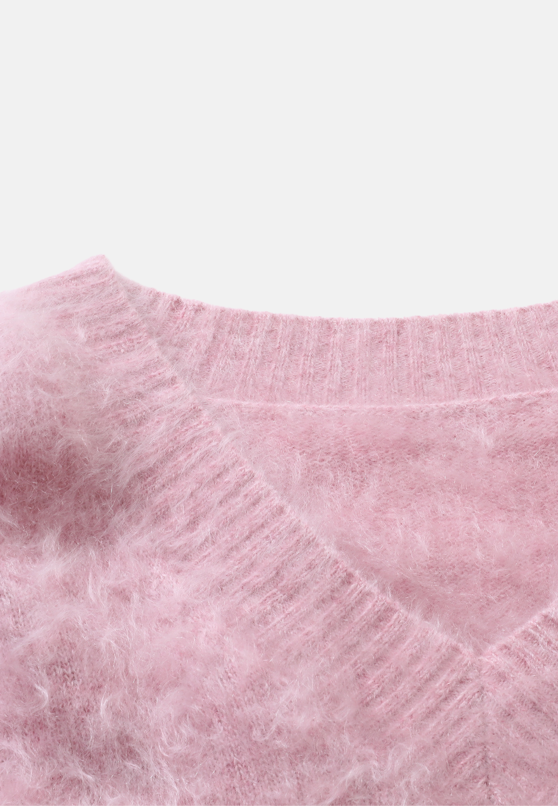 Brushed Pure Cashmere V-Neck Sweater