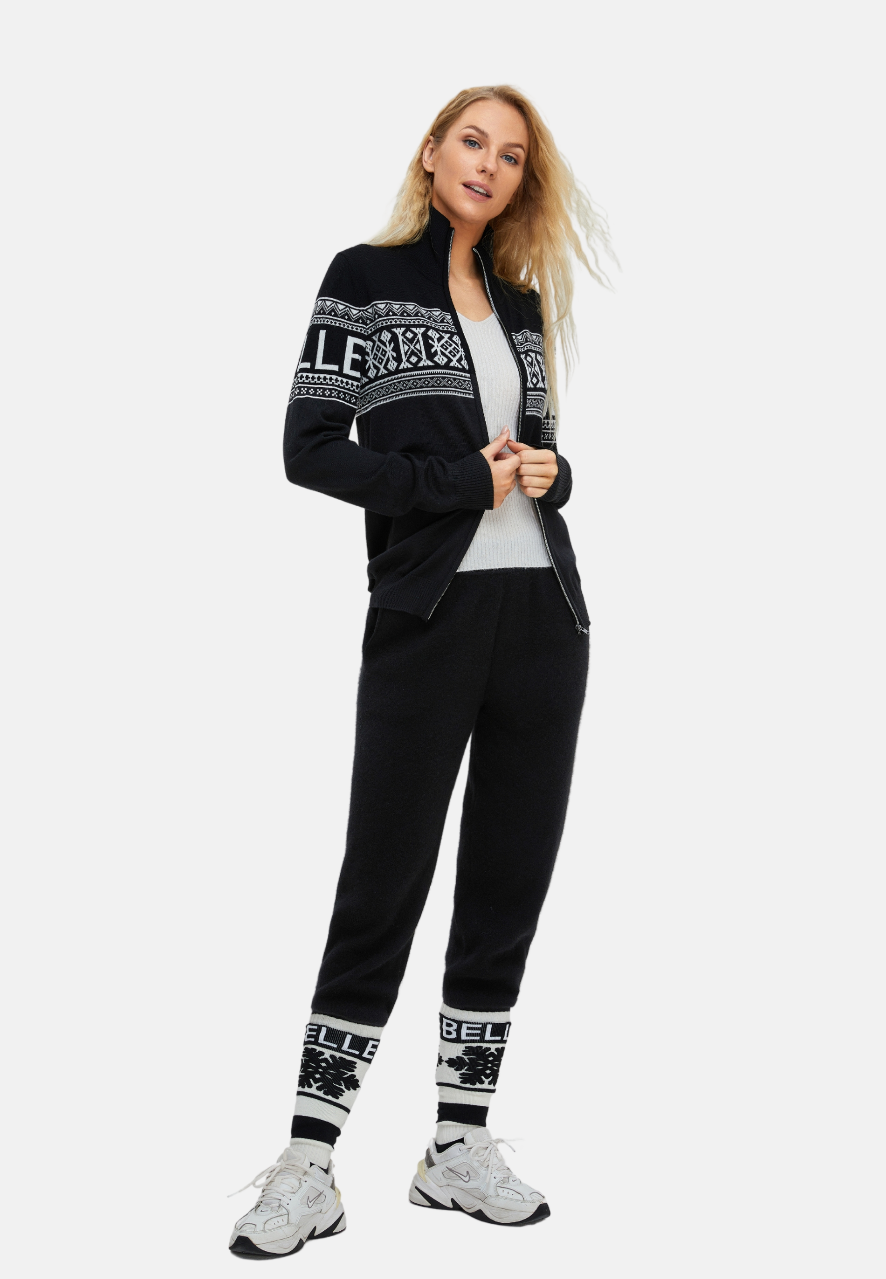 Unisex Vintage Sweden Design Full Zipped Cardigan