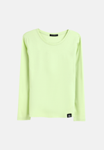 Load image into Gallery viewer, Long Sleeve Crew Neck Mercerized Cotton Women T-Shirt
