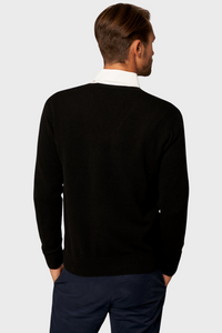 Solid V-Neck Merino Sweater1036083541704946