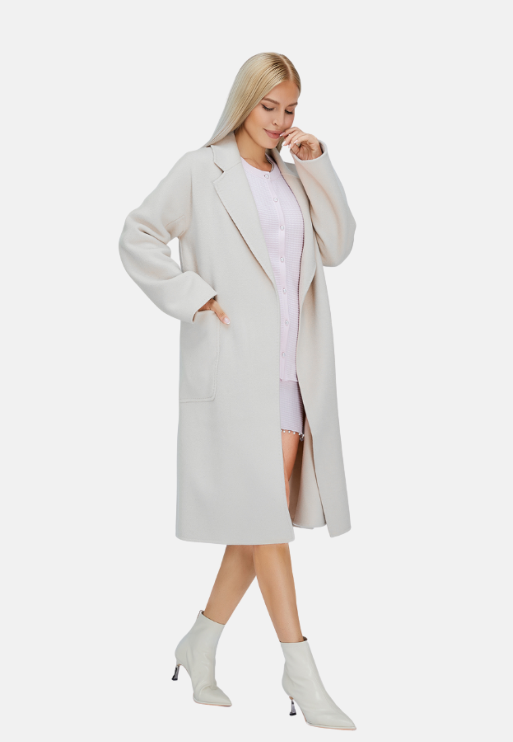 Belted Merino Overcoat