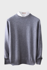 Load image into Gallery viewer, Crew-Neck Sweater ( Merino Cashmere Blended)
