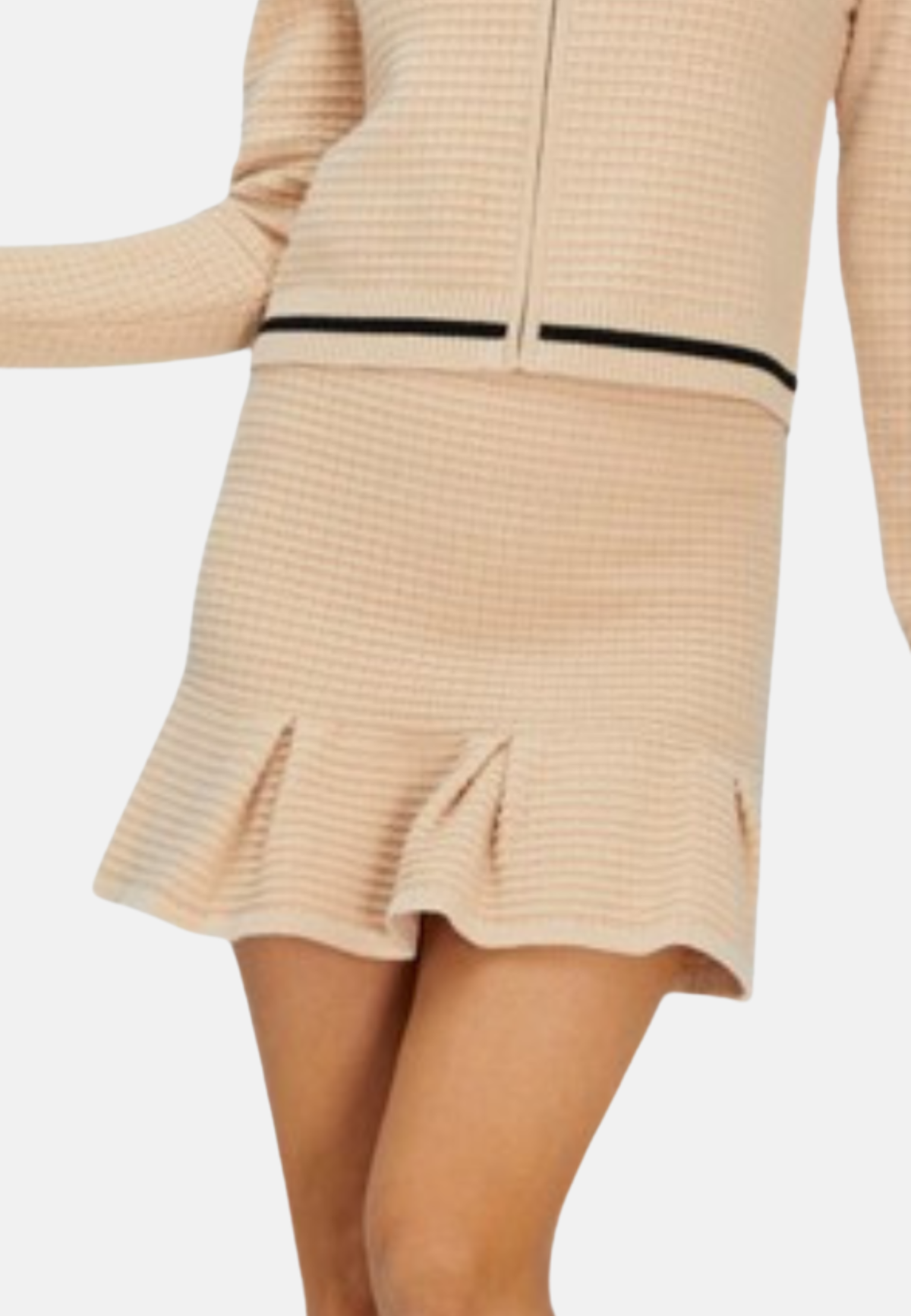 Flounced Mini Skirt