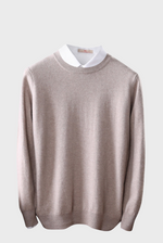 Load image into Gallery viewer, Crew-Neck Sweater (100% Merino Wool)
