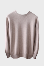 Load image into Gallery viewer, Crew-Neck Sweater ( Merino Cashmere Blended)
