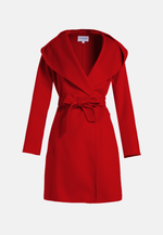 Load image into Gallery viewer, Women&#39;s Wool Hooded Coat
