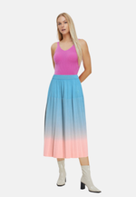 Carica l'immagine nel visualizzatore di Gallery, Women's Merino Gradient Pleated Skirt
