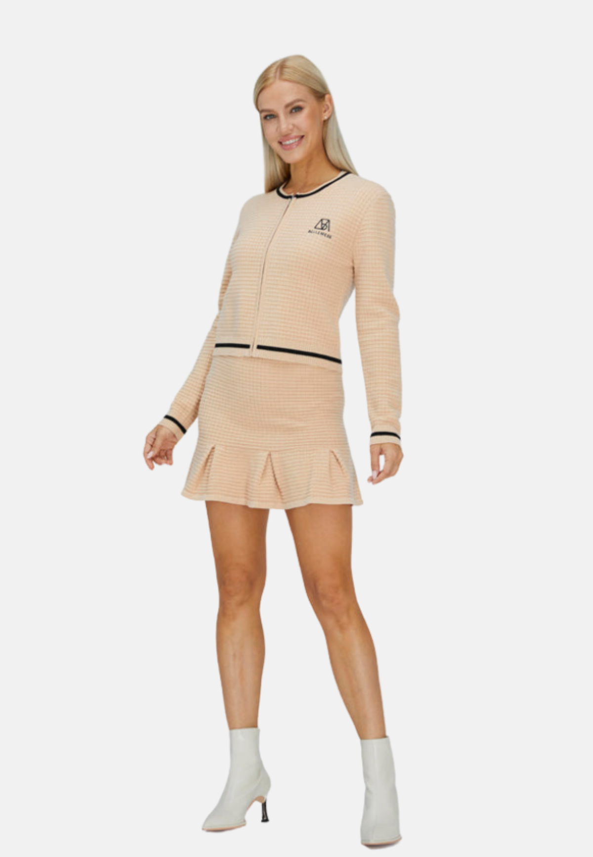 Flounced Mini Skirt