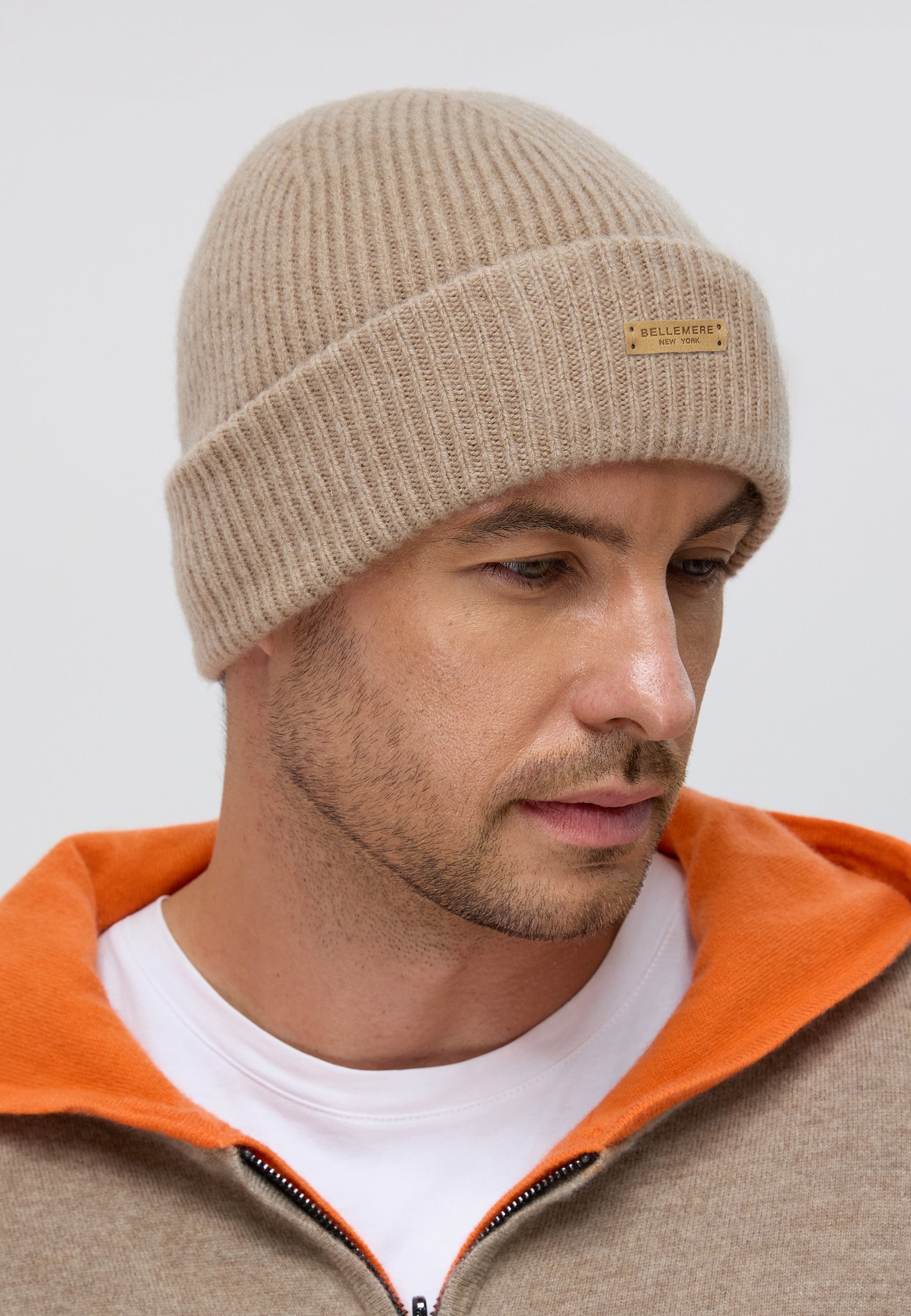 Ribbed Lambswool Beanie