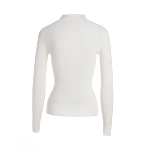 Fitted Mock-Neck Merino Sweater1233272741560562