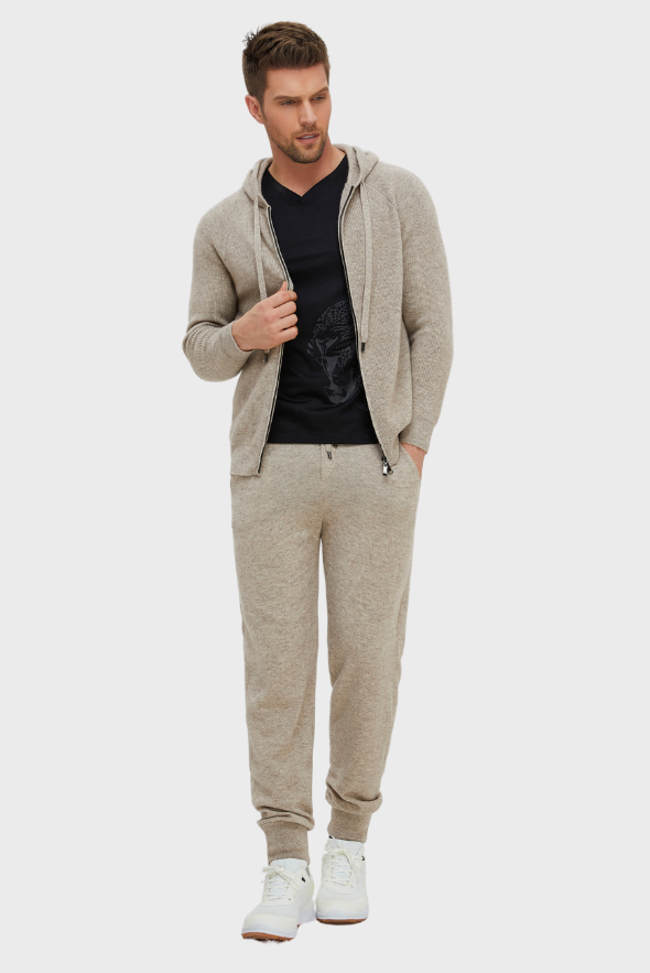 Ribbed Cashmere Jogger