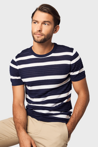 Striped Short-Sleeve T-Shirt136072989065458