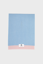 将图片加载到图库查看器，Houndstooth Cashmere Ribbed Scarves
