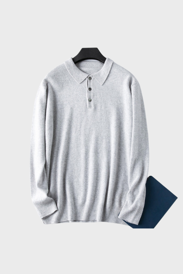 Cashmere Polo Sweater